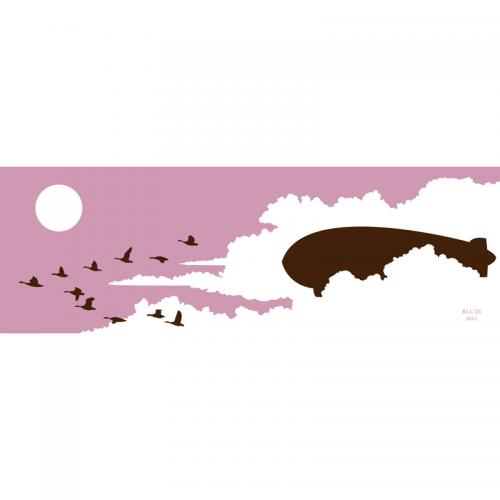 Pink bird art print for sale by Ricky Colson