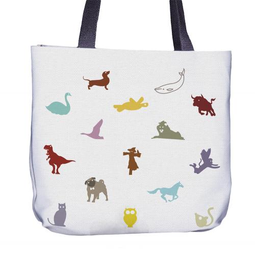 Animal Color Tote Bag Front
